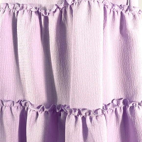 Baby doll, Tiered mini dress, Large, Lilac, purple - Picture 4 of 5